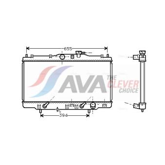 Radiateur, refroidissement du moteur AVA QUALITY COOLING OEM 19010PDAE51