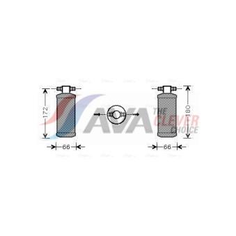 Filtre déshydratant, climatisation AVA QUALITY COOLING HDD184 Filtre déshydratant, climatisation AVA QUALITY COOLING HDD184