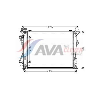 Radiateur, refroidissement du moteur AVA QUALITY COOLING HY2172