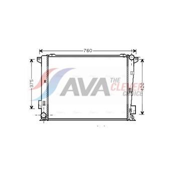 Radiateur, refroidissement du moteur AVA QUALITY COOLING HY2191