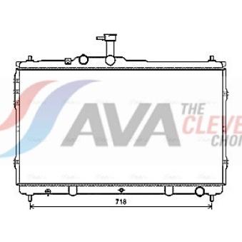 Radiateur, refroidissement du moteur AVA QUALITY COOLING [HY2392]