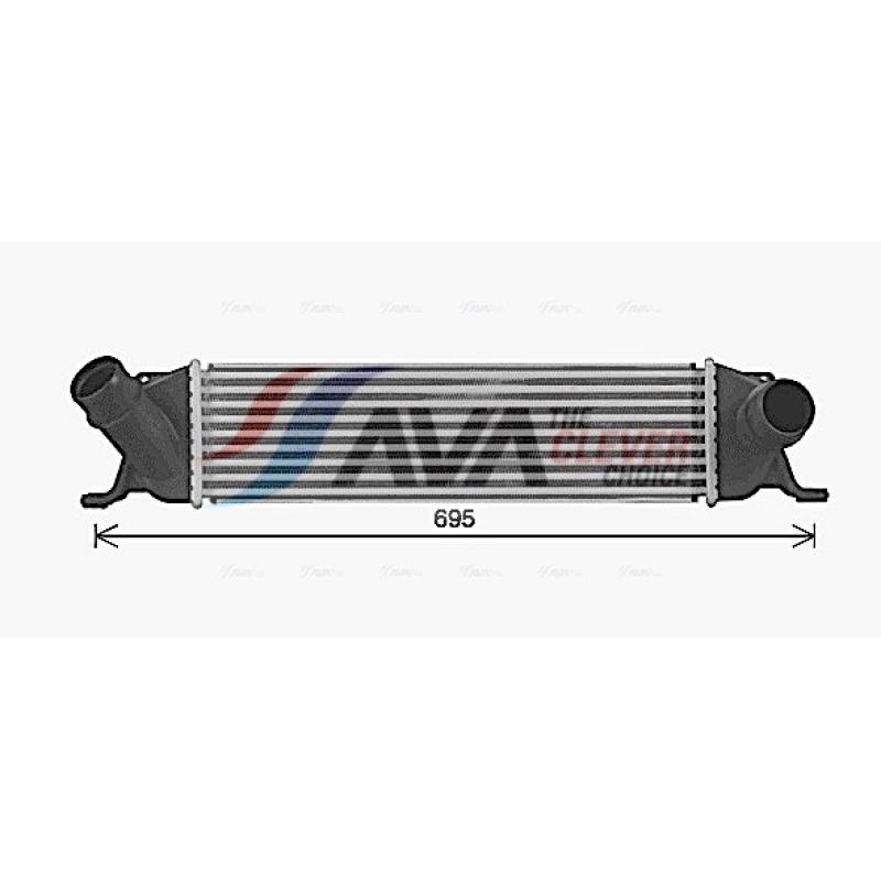 Intercooler, échangeur AVA QUALITY COOLING HY4489 - Visuel 1