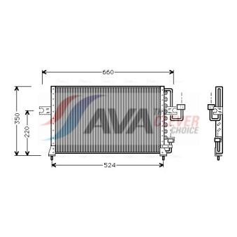 Condenseur, climatisation AVA QUALITY COOLING HY5045