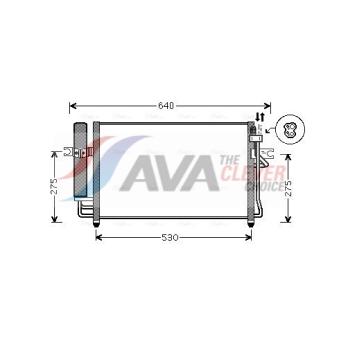 Condenseur, climatisation AVA QUALITY COOLING HY5087D