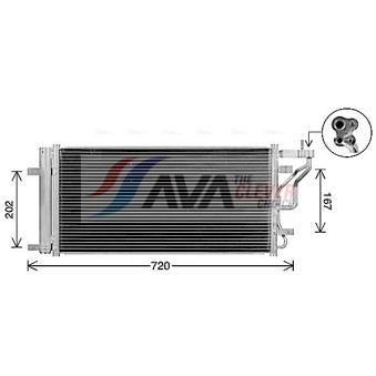 Condenseur, climatisation AVA QUALITY COOLING HY5577D