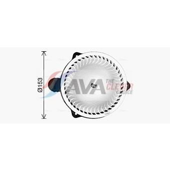 Moteur électrique, pulseur d'air habitacle AVA QUALITY COOLING HY8476
