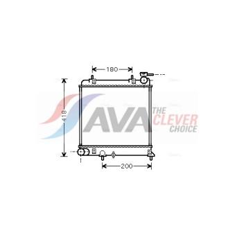 Radiateur, refroidissement du moteur AVA QUALITY COOLING HYA2085