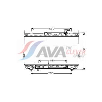 Radiateur, refroidissement du moteur AVA QUALITY COOLING OEM 2531026070 Radiateur, refroidissement du moteur AVA QUALITY COOLING OEM 2531026070