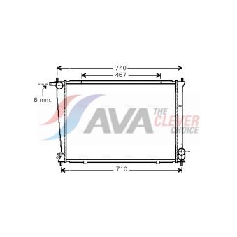 Radiateur, refroidissement du moteur AVA QUALITY COOLING HYA2148