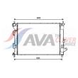 AVA QUALITY COOLING HYA2335 - Radiateur, refroidissement du moteur
