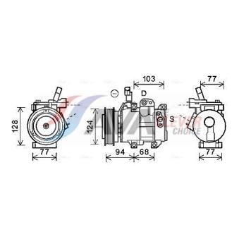 Compresseur, climatisation AVA QUALITY COOLING HYK318
