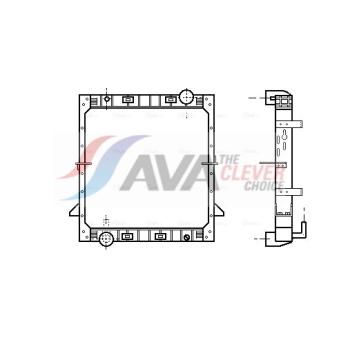 Radiateur, refroidissement du moteur AVA QUALITY COOLING OEM 93192910