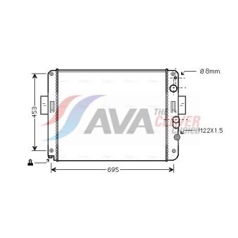 Radiateur, refroidissement du moteur AVA QUALITY COOLING IV2061