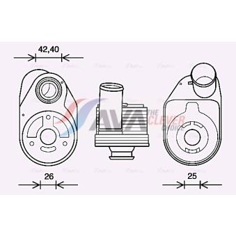 Radiateur d'huile AVA QUALITY COOLING IV3136