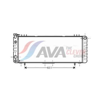 Radiateur, refroidissement du moteur AVA QUALITY COOLING OEM 52029118