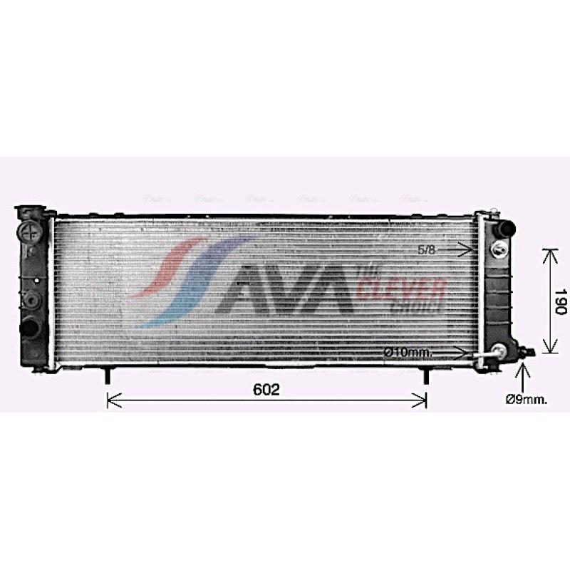 Radiateur, refroidissement du moteur AVA QUALITY COOLING JE2078 - Visuel 1