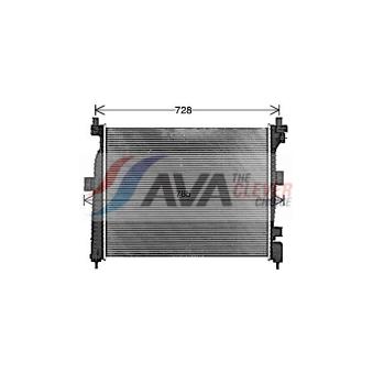 Radiateur, refroidissement du moteur AVA QUALITY COOLING [JE2088]