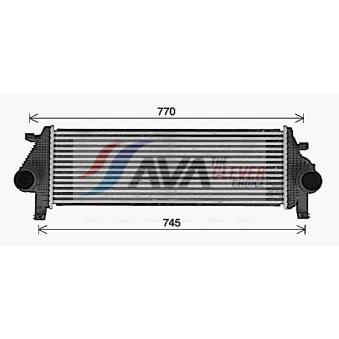 Intercooler, échangeur AVA QUALITY COOLING JE4083