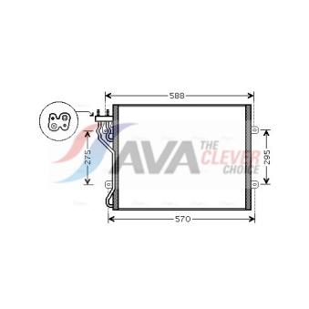 Condenseur, climatisation AVA QUALITY COOLING JE5035