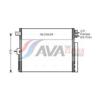 Condenseur, climatisation AVA QUALITY COOLING OEM 55038003AG