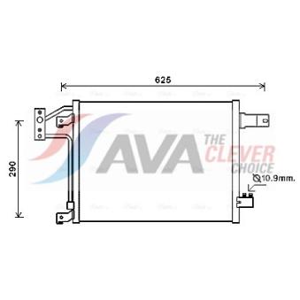Condenseur, climatisation AVA QUALITY COOLING JEA5049