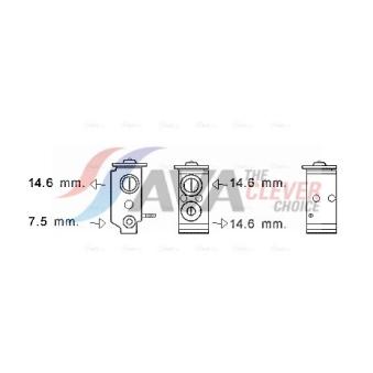 Détendeur, climatisation AVA QUALITY COOLING KA1268