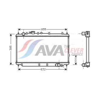 Radiateur, refroidissement du moteur AVA QUALITY COOLING KA2016