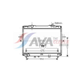 Radiateur, refroidissement du moteur AVA QUALITY COOLING KA2069