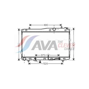 Radiateur, refroidissement du moteur AVA QUALITY COOLING OEM 253102F030