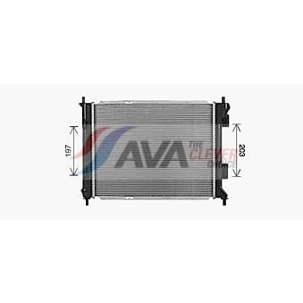 Radiateur, refroidissement du moteur AVA QUALITY COOLING KA2327