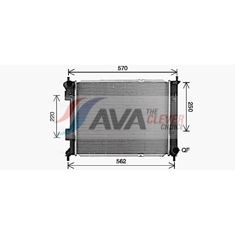 Radiateur, refroidissement du moteur AVA QUALITY COOLING KA2327 - Visuel 1