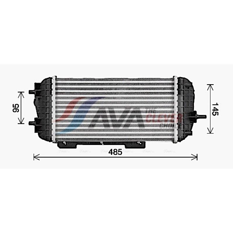 Intercooler, échangeur AVA QUALITY COOLING KA4329 - Visuel 1