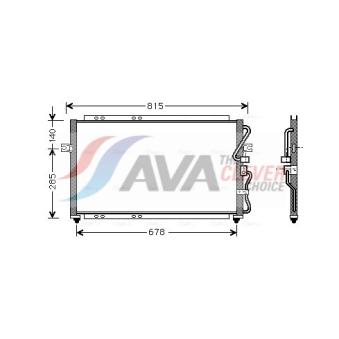 Condenseur, climatisation AVA QUALITY COOLING KA5014