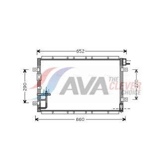 Condenseur, climatisation AVA QUALITY COOLING OEM 976063E000