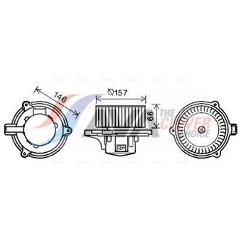 Moteur électrique, pulseur d'air habitacle AVA QUALITY COOLING [KA8250]