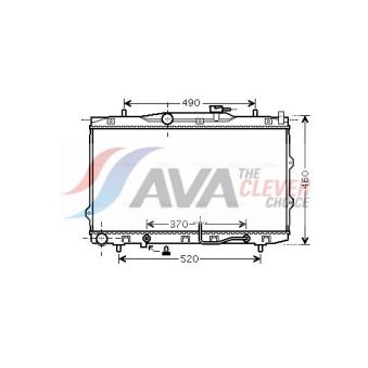 Radiateur, refroidissement du moteur AVA QUALITY COOLING OEM 253102F030