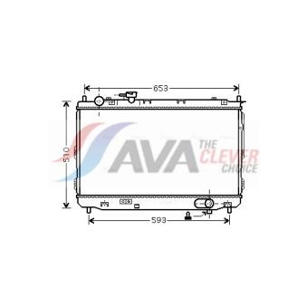 Radiateur, refroidissement du moteur AVA QUALITY COOLING [KAA2084]