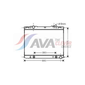 Radiateur, refroidissement du moteur AVA QUALITY COOLING KAA2139