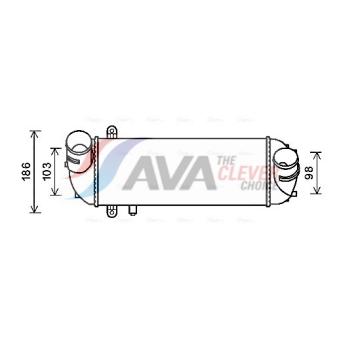 Intercooler, échangeur AVA QUALITY COOLING KAA4212
