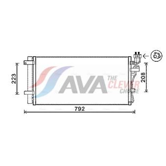 Condenseur, climatisation AVA QUALITY COOLING KAA5148D