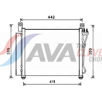 Condenseur, climatisation AVA QUALITY COOLING KAA5158D