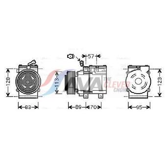 Compresseur, climatisation AVA QUALITY COOLING KAAK137
