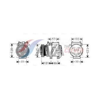 Compresseur, climatisation AVA QUALITY COOLING OEM 977012E301 Compresseur, climatisation AVA QUALITY COOLING OEM 977012E301
