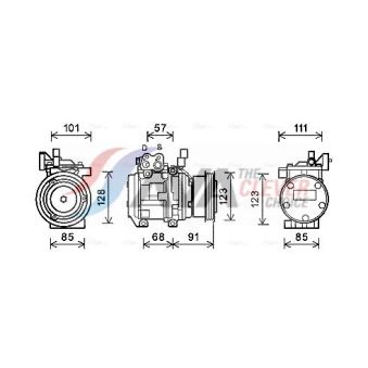 Compresseur, climatisation AVA QUALITY COOLING OEM 977012D700