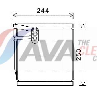 Evaporateur climatisation AVA QUALITY COOLING KAV199