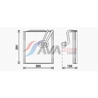 Évaporateur climatisation AVA QUALITY COOLING KAV292