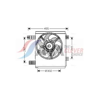 Ventilateur, refroidissement du moteur AVA QUALITY COOLING MC7501