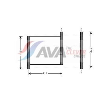 Radiateur, refroidissement du moteur AVA QUALITY COOLING MCA2002