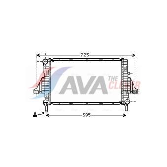 Radiateur, refroidissement du moteur AVA QUALITY COOLING MCA2006