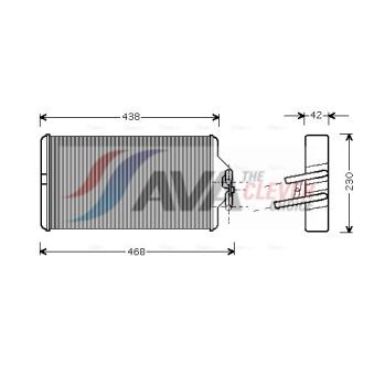 Système de chauffage AVA QUALITY COOLING OEM 0028355001 Système de chauffage AVA QUALITY COOLING OEM 0028355001